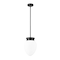 Z-Lite Gideon Pendant, 1-Light, 10 In.W x 14.5 In.H, Matte Black/Etched Opal 1945P9-MB - alternate 5